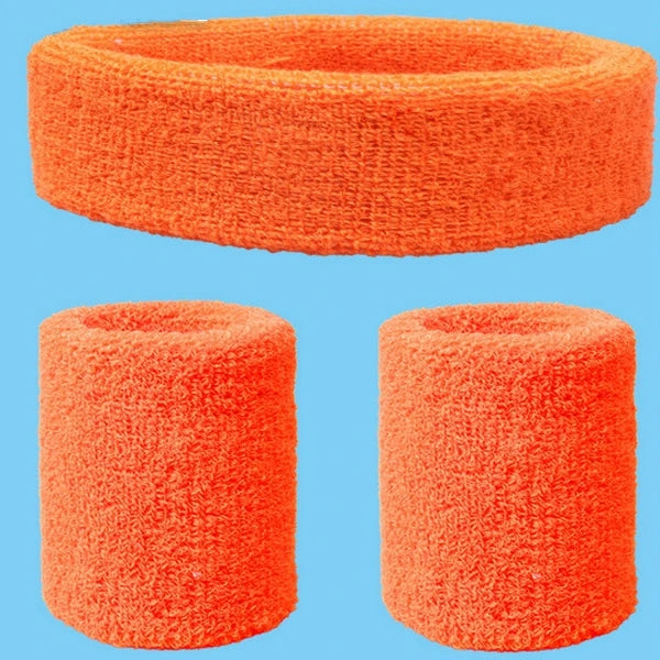 2Pcs Sport Wristbands + 1Pcs Headband Towel