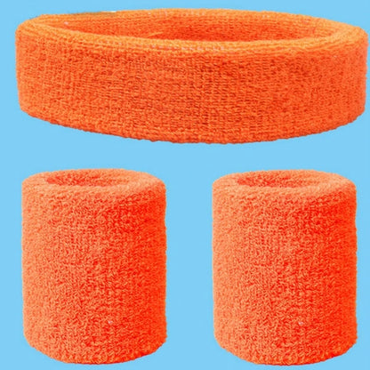 2Pcs Sport Wristbands + 1Pcs Headband Towel