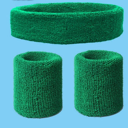 2Pcs Sport Wristbands + 1Pcs Headband Towel