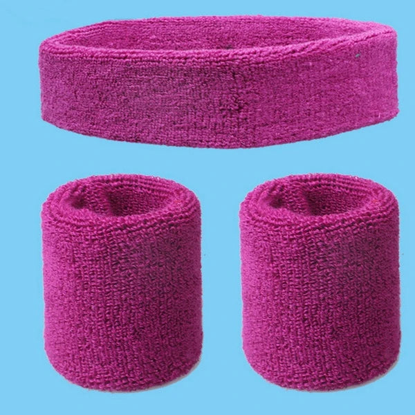 2Pcs Sport Wristbands + 1Pcs Headband Towel