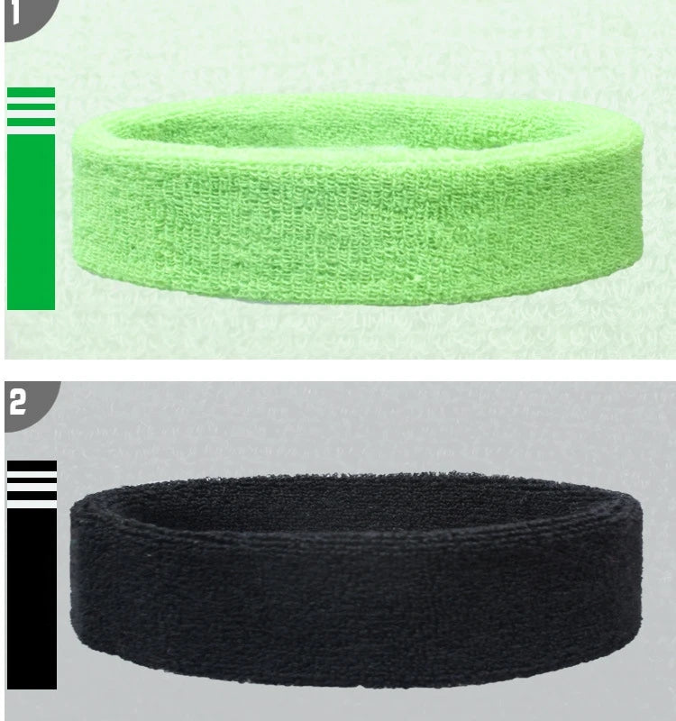 2Pcs Sport Wristbands + 1Pcs Headband Towel