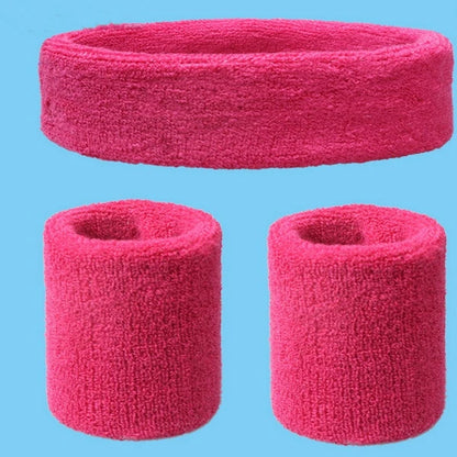 2Pcs Sport Wristbands + 1Pcs Headband Towel