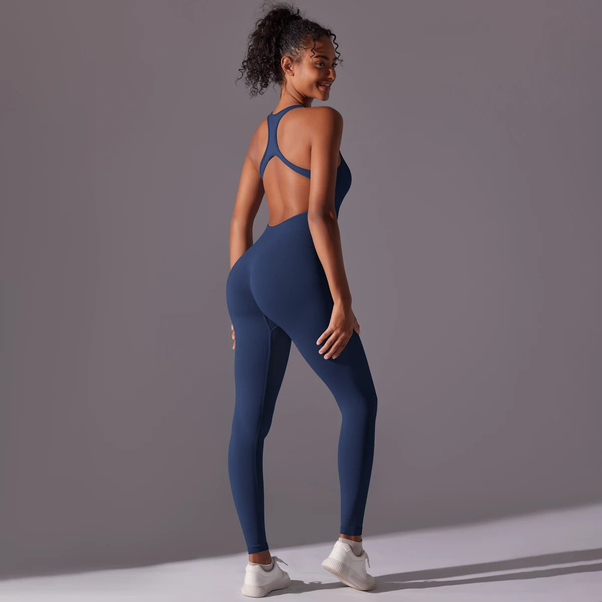 V Jumpsuit Gym Set for Women