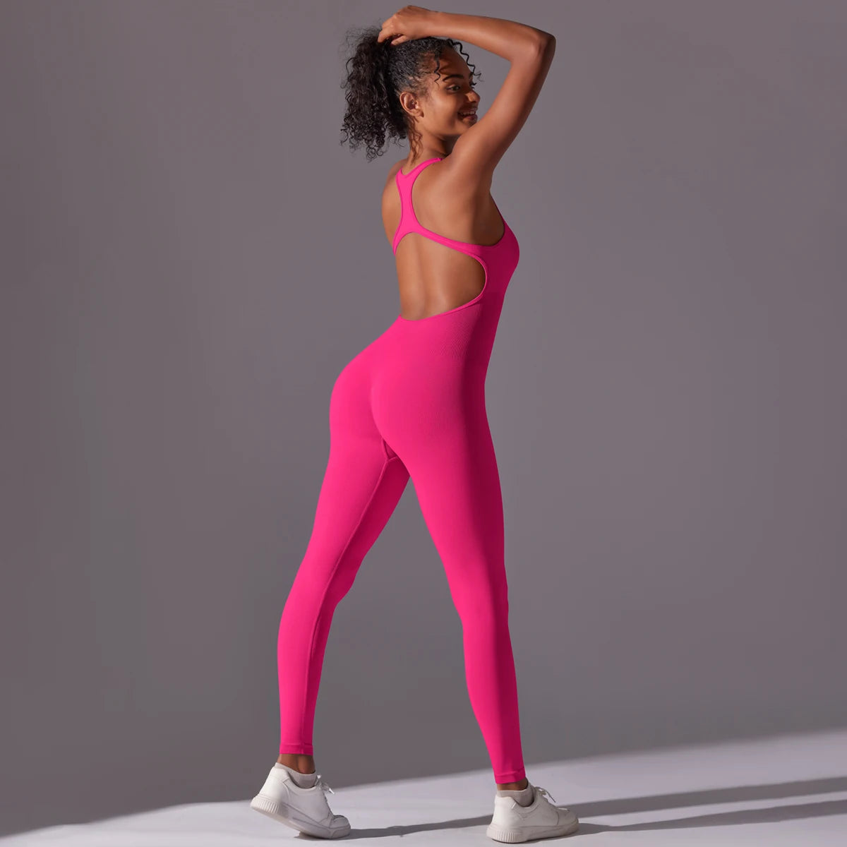 V Jumpsuit Gym Set for Women