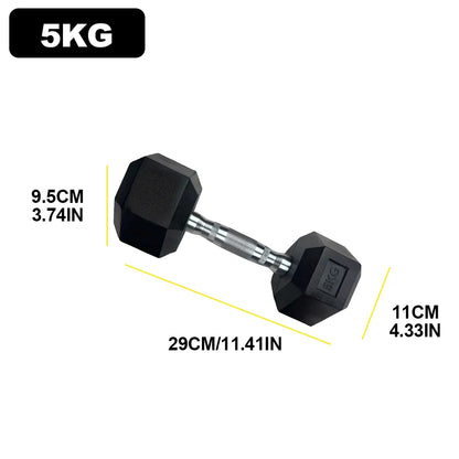 2pc 2.5kg/ 5kg/7.5kg Hexagon Dumbbell Gym Weights