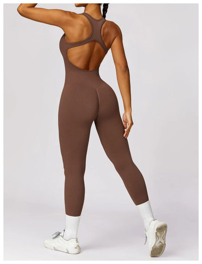 V Jumpsuit Gym Set for Women