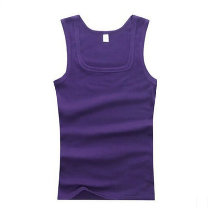 Summer Tank Tops 100% Pure Cotton Elastic Vest