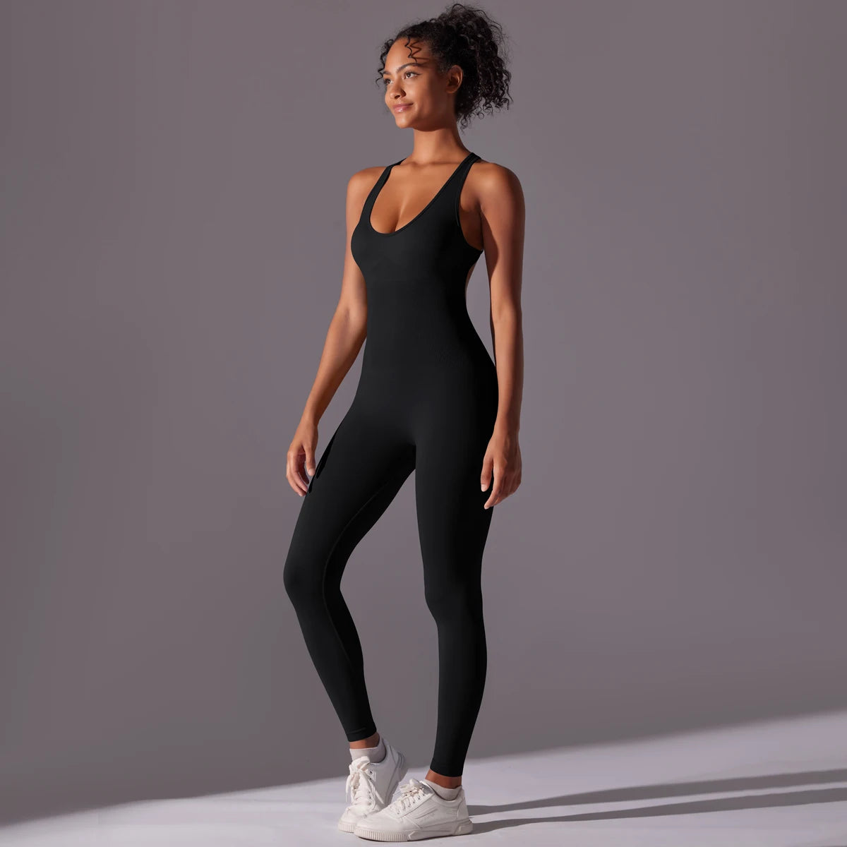 V Jumpsuit Gym Set for Women