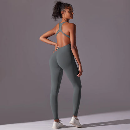 V Jumpsuit Gym Set for Women