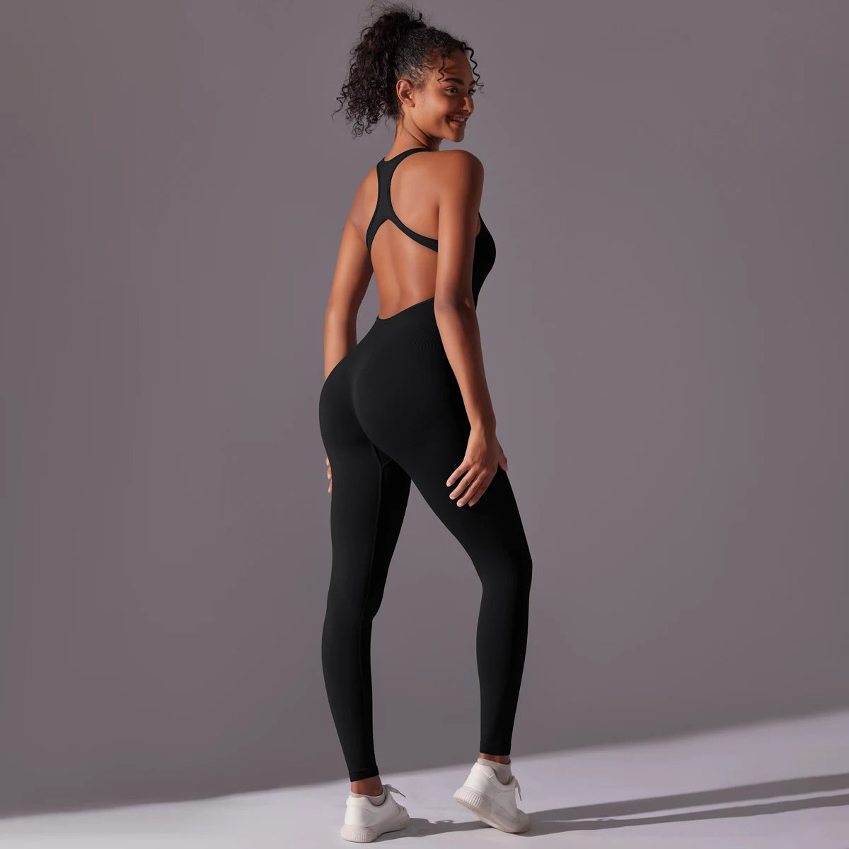 V Jumpsuit Gym Set for Women