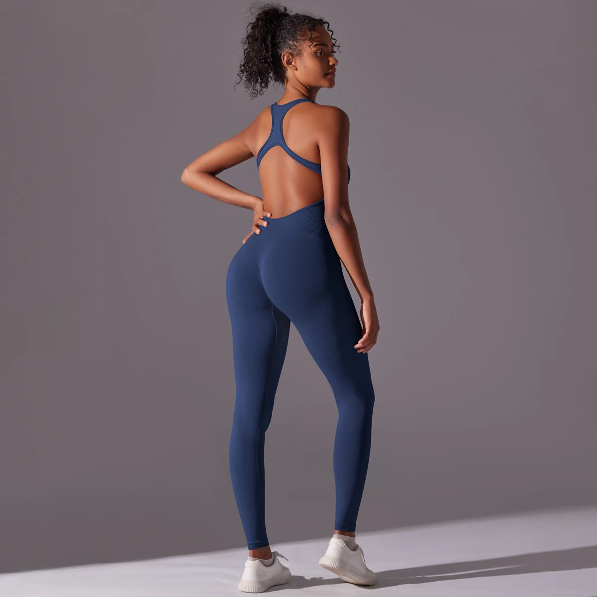 V Jumpsuit Gym Set for Women