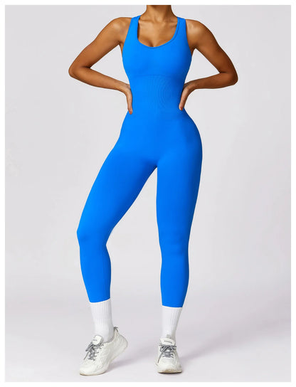 V Jumpsuit Gym Set for Women