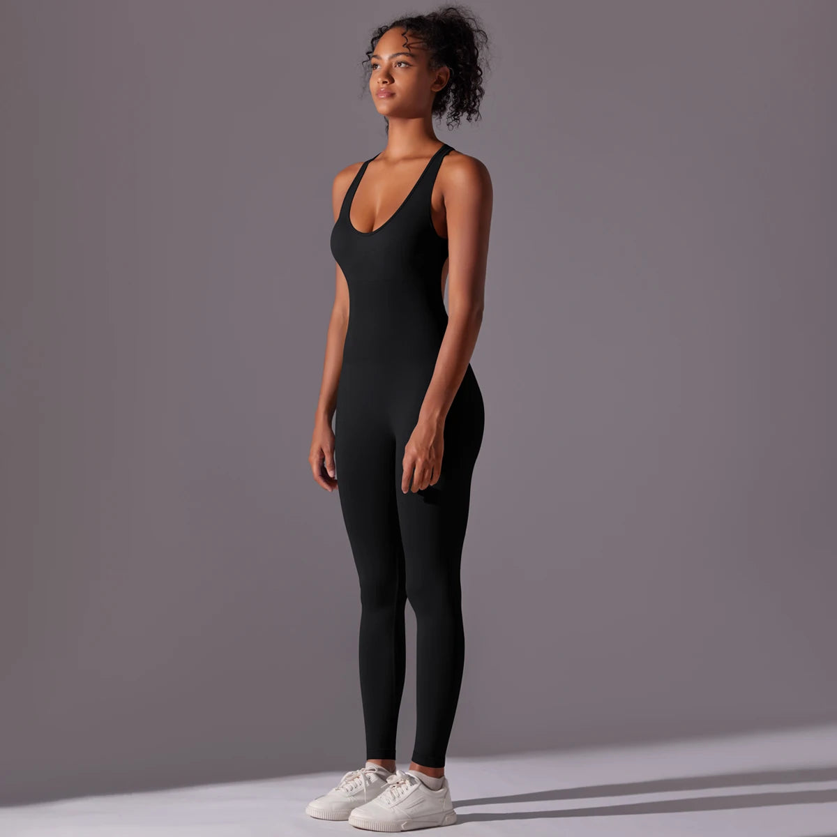 V Jumpsuit Gym Set for Women