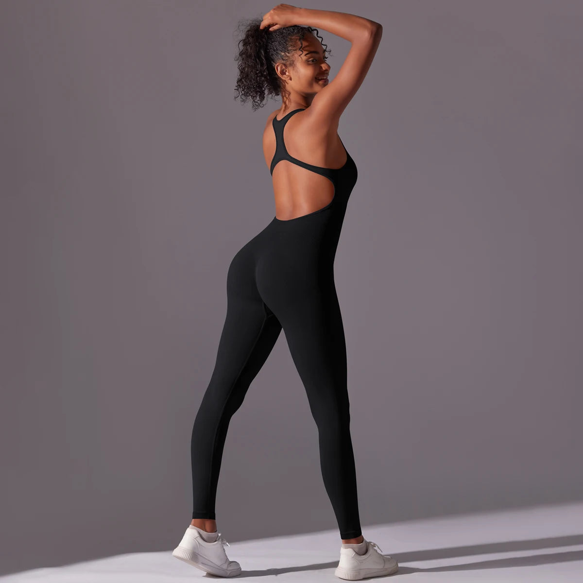 V Jumpsuit Gym Set for Women