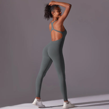 V Jumpsuit Gym Set for Women