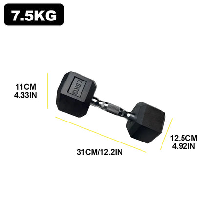 2pc 2.5kg/ 5kg/7.5kg Hexagon Dumbbell Gym Weights